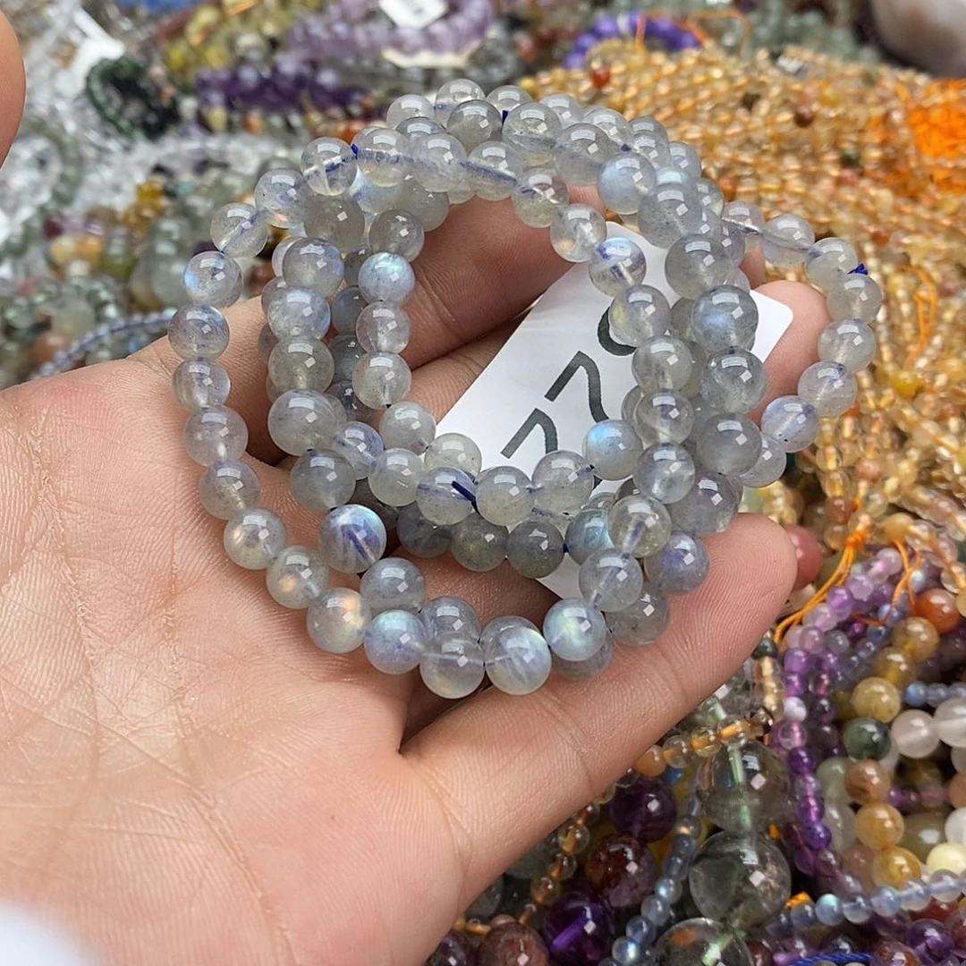 手链未镶嵌拉长石手链多样性发一条