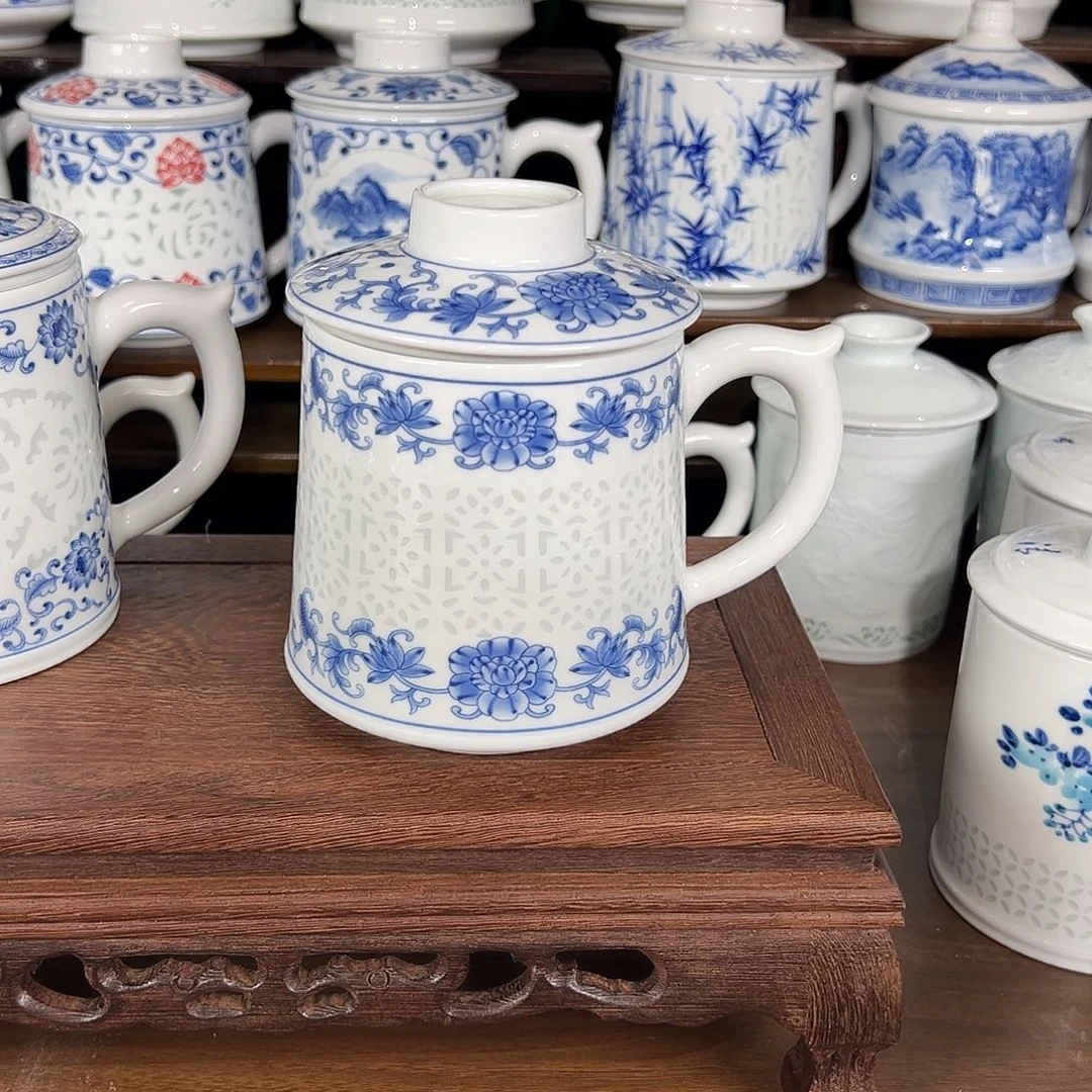 景德镇高温陶瓷办公杯家用