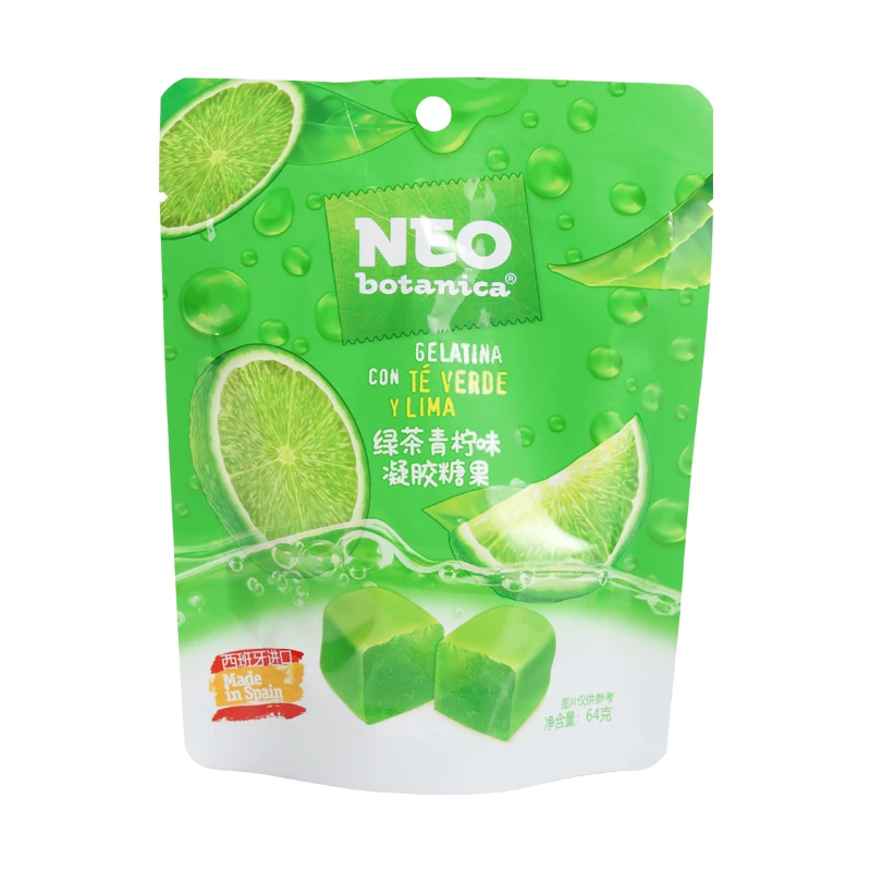西班牙进口 NEO绿茶和青柠味凝胶糖果64g