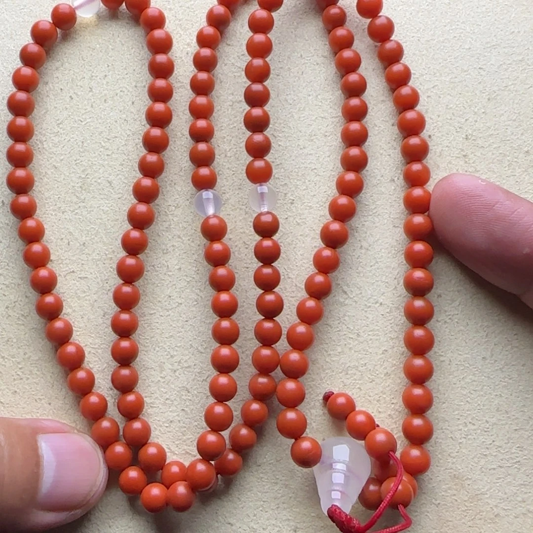 是***呀南红玛瑙未镶嵌手链5.7mm阿东寨