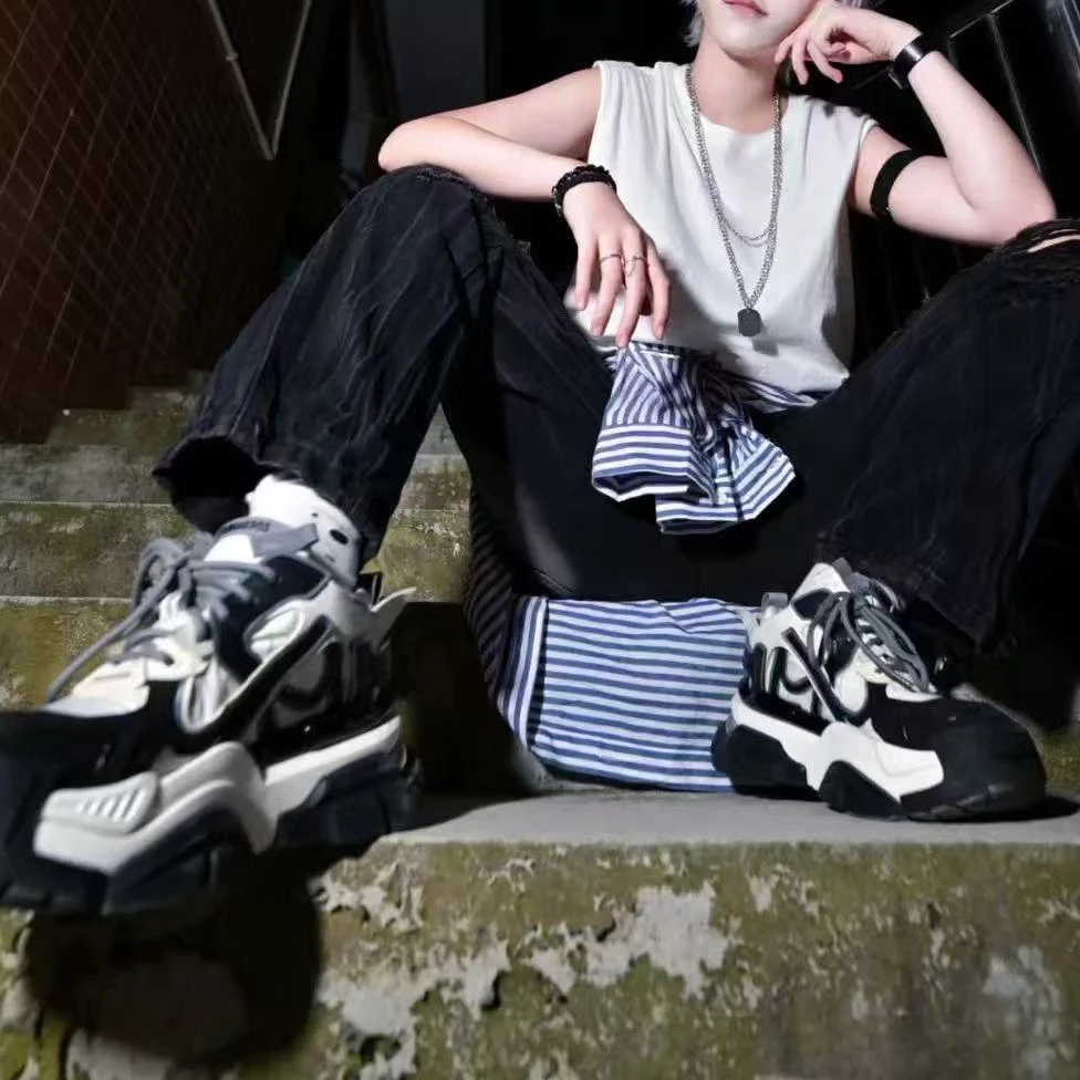 现货C1｜“花骨精灵”真皮羊里垫老爹鞋女｜半码拍小｜7217-5