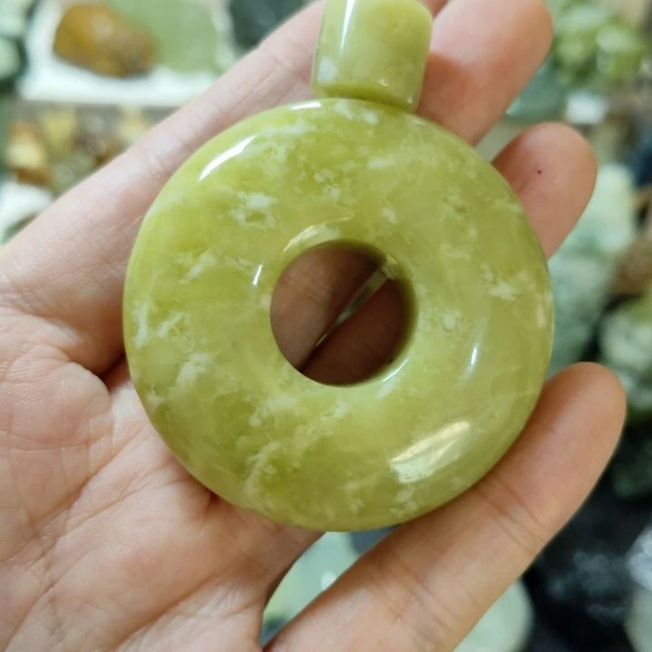 岫玉平安扣未镶嵌