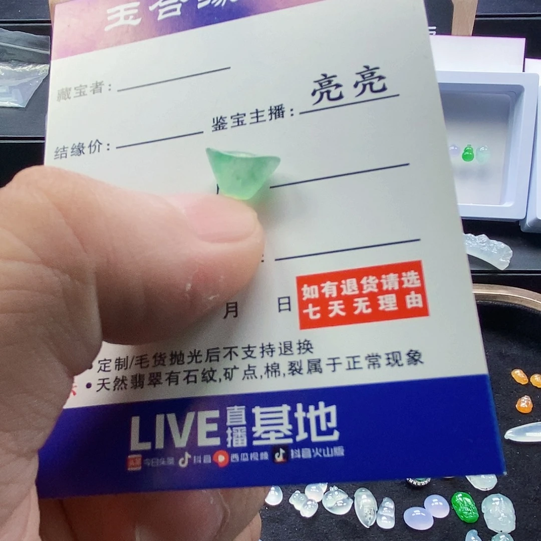 翡翠未镶嵌吊坠(不含链)