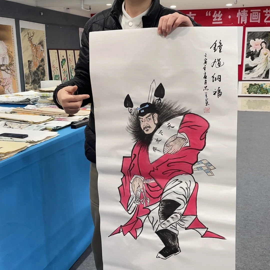 国画今天上午国画作品展示