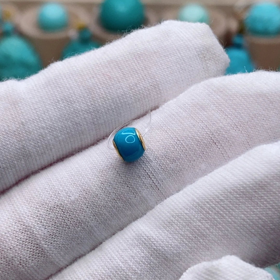 绿松石未镶嵌珠宝奇石5.3mm