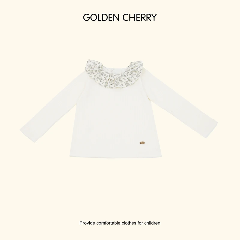 【Golden cherry】儿童碎花娃娃领时尚打底上衣283038
