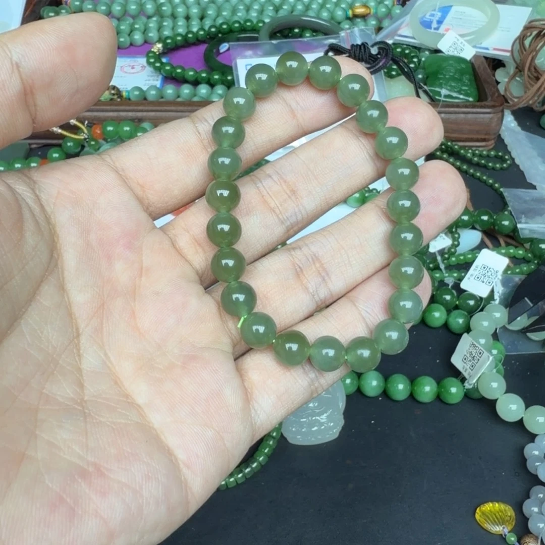 和田玉未镶嵌手链