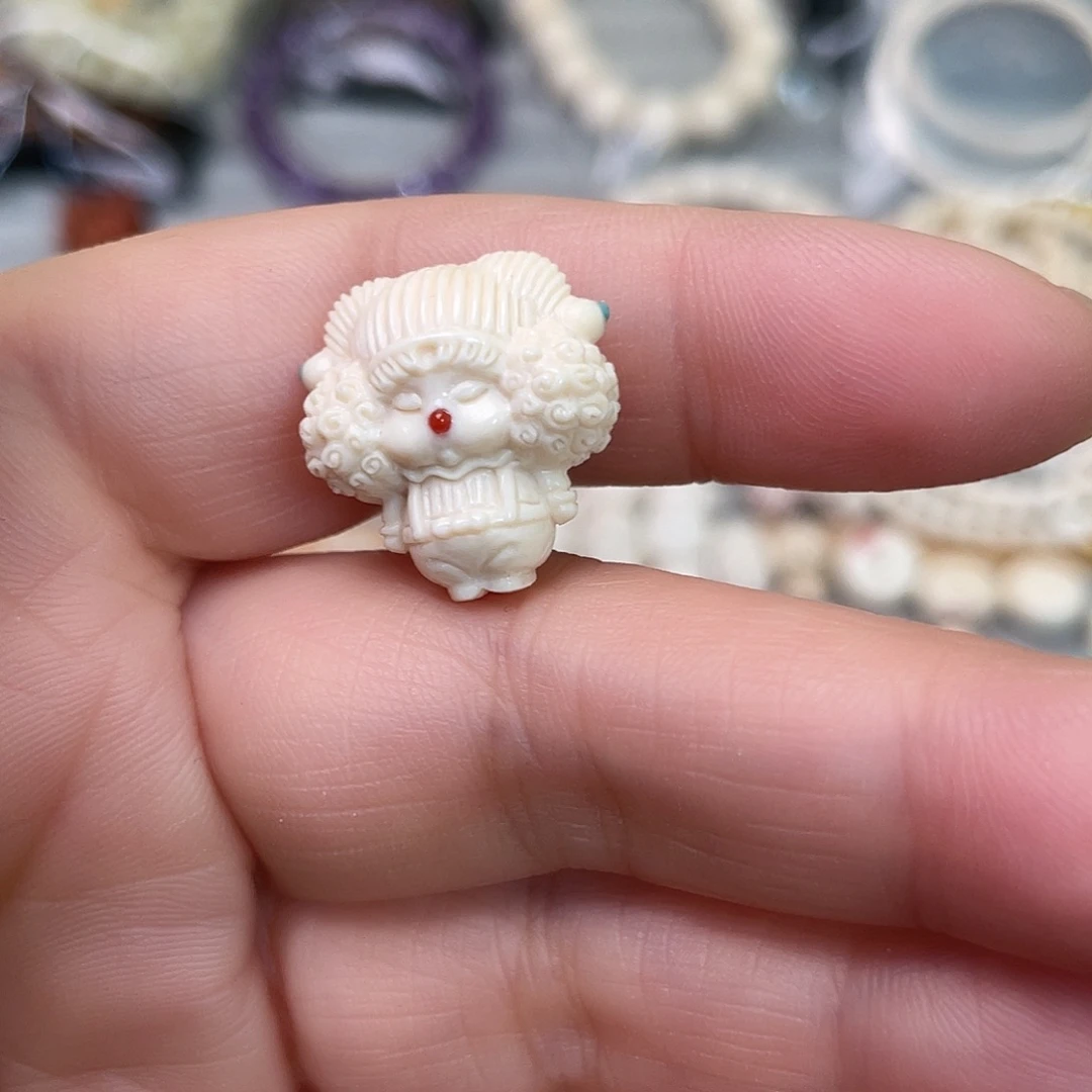 猛犸象牙手串/手链/手镯小丑女娃