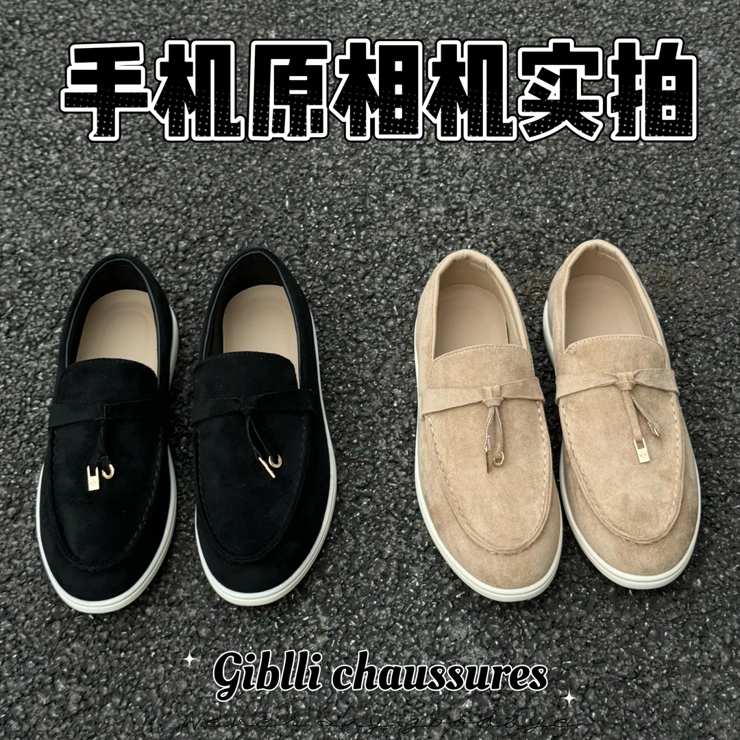 时尚新款英伦男士一脚蹬豆豆鞋舒适反绒磨砂套脚夜店发型师小皮鞋