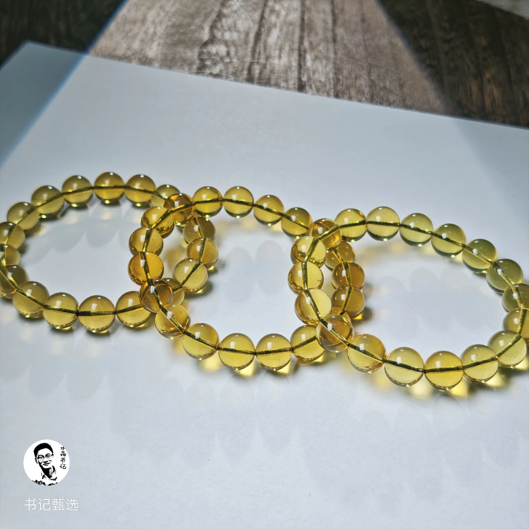 【书记甄选】天然蓝珀单圈手链 多样性发一件 约10mm 7004LF