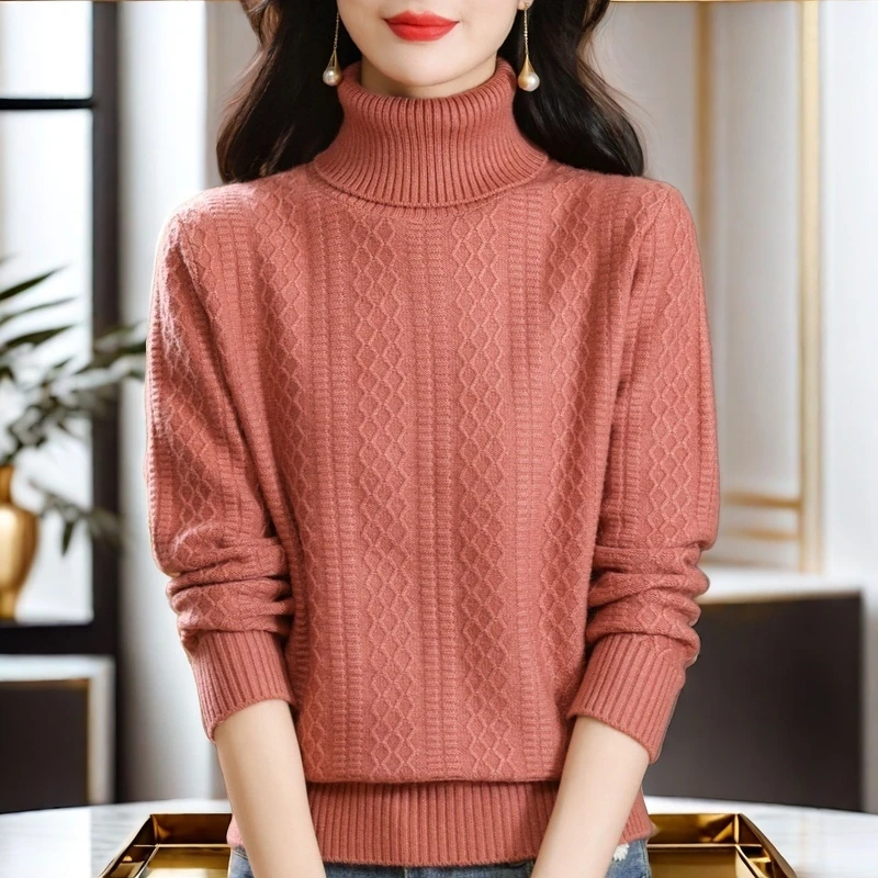 羊绒衫针织衫女2025秋冬新款洋气女士中年妈妈保暖毛衣