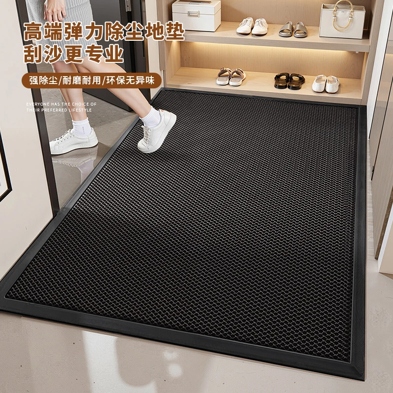 高端入户门地垫尼龙丝家用商用防滑耐磨刮泥吸水弹力网进门垫子