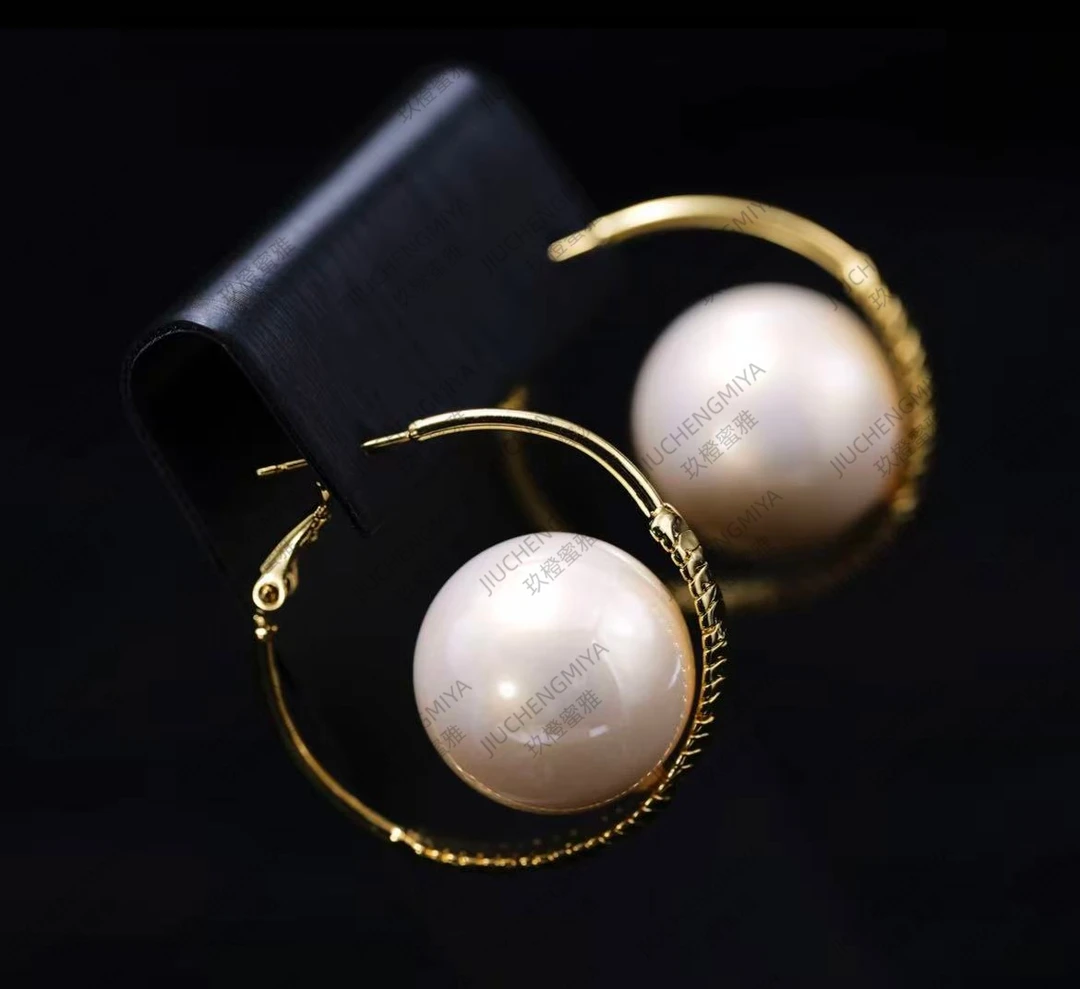 铜合金耳饰 柔絮S245秋冬高级感百搭气质高贵上档次复古港风耳环