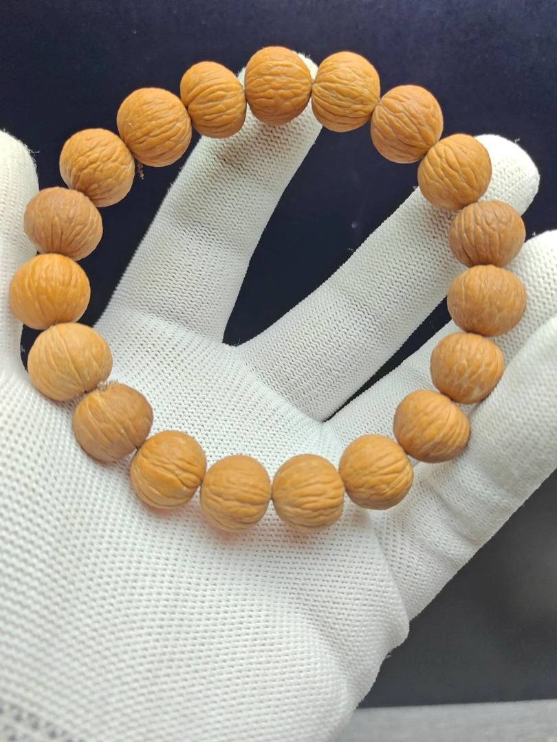 核桃猴头手串凤羽 福利款