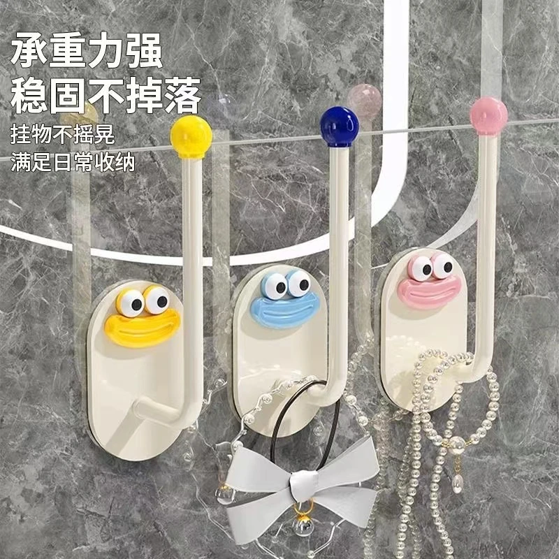 发圈发箍粘钩卫生间收纳架发夹皮筋头绳挂钩首饰品发绳收纳架塑料