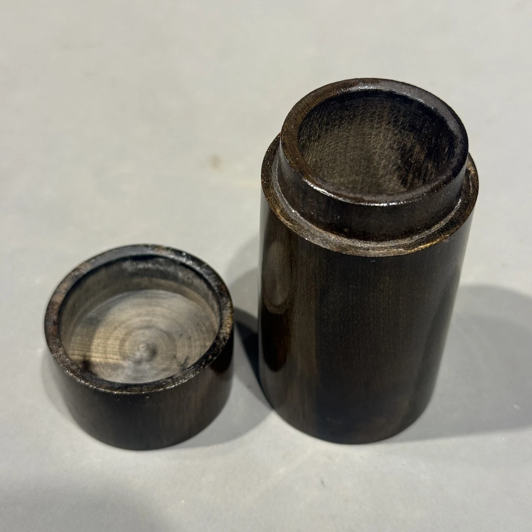 正宗乌木金丝楠小叶桢楠牙签筒