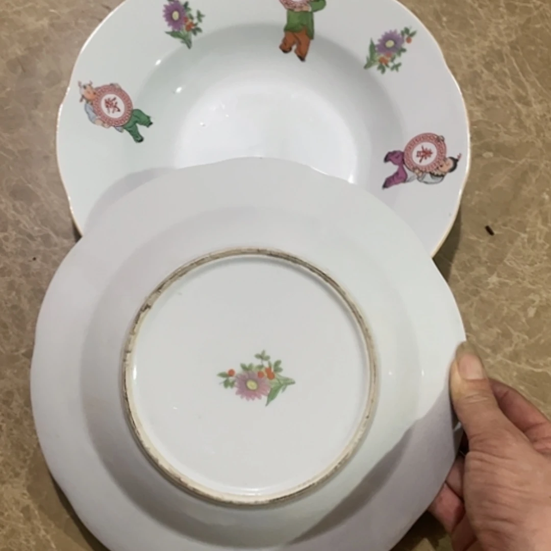 【闪购商品】景德镇陶瓷23公分2个