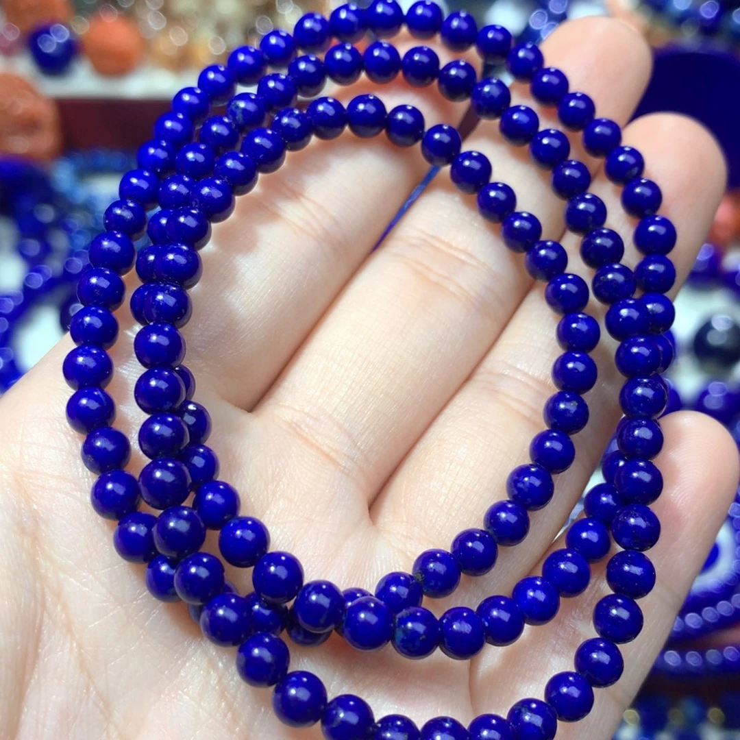 青金石未镶嵌4.6m108手链