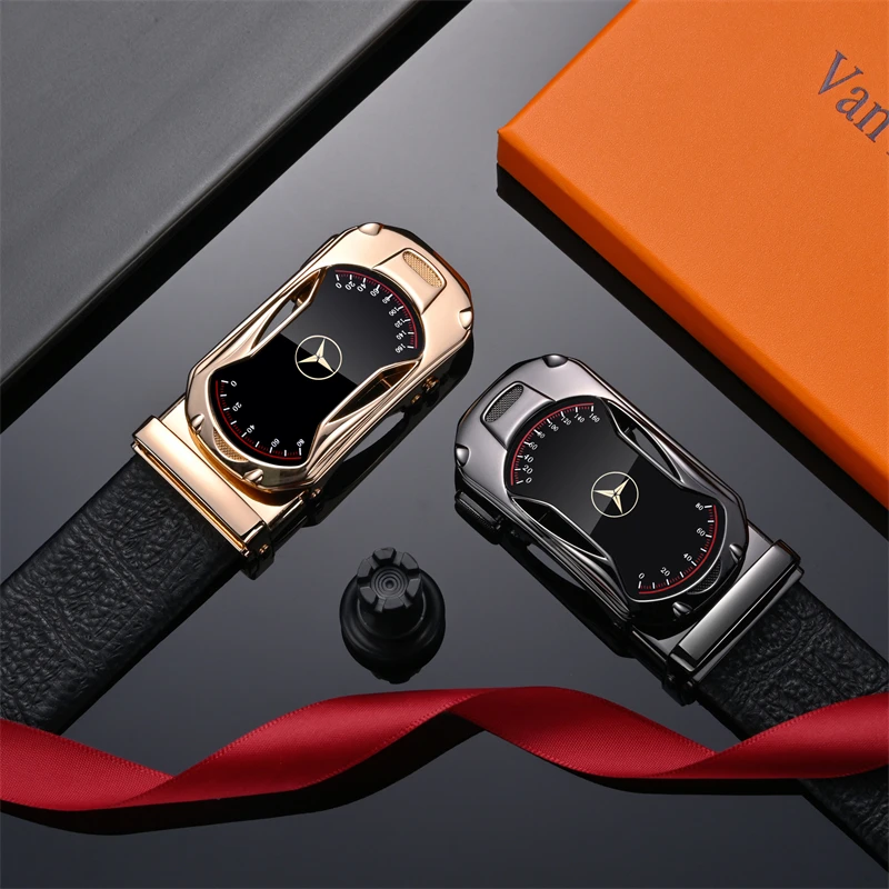 男士皮带新款真皮自动扣牛皮腰带外穿男款商务休闲年轻人潮流裤带