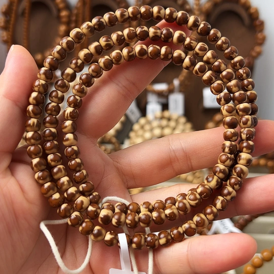 紫金鼠手串紫金鼠鼠尖纯肉火焰纹脖挂长串6*5mm