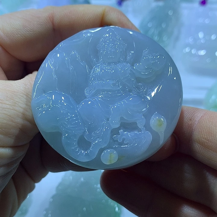 翡翠未镶嵌颈饰天然翡翠A货吊坠