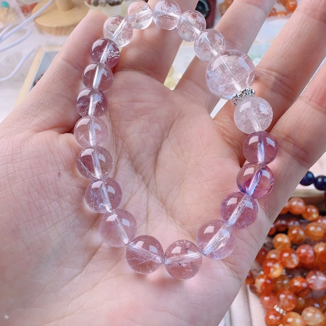 烟晶手链银S925镶嵌