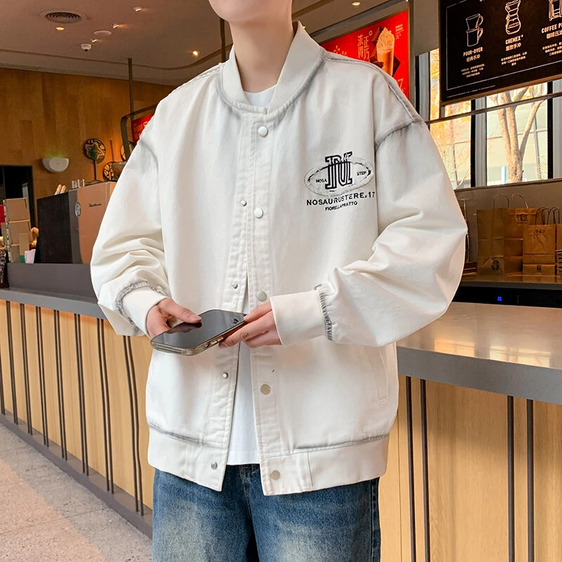 Mexican/稻草人春季韩版夹克百搭痞帅休闲港风牛仔外套男士上衣