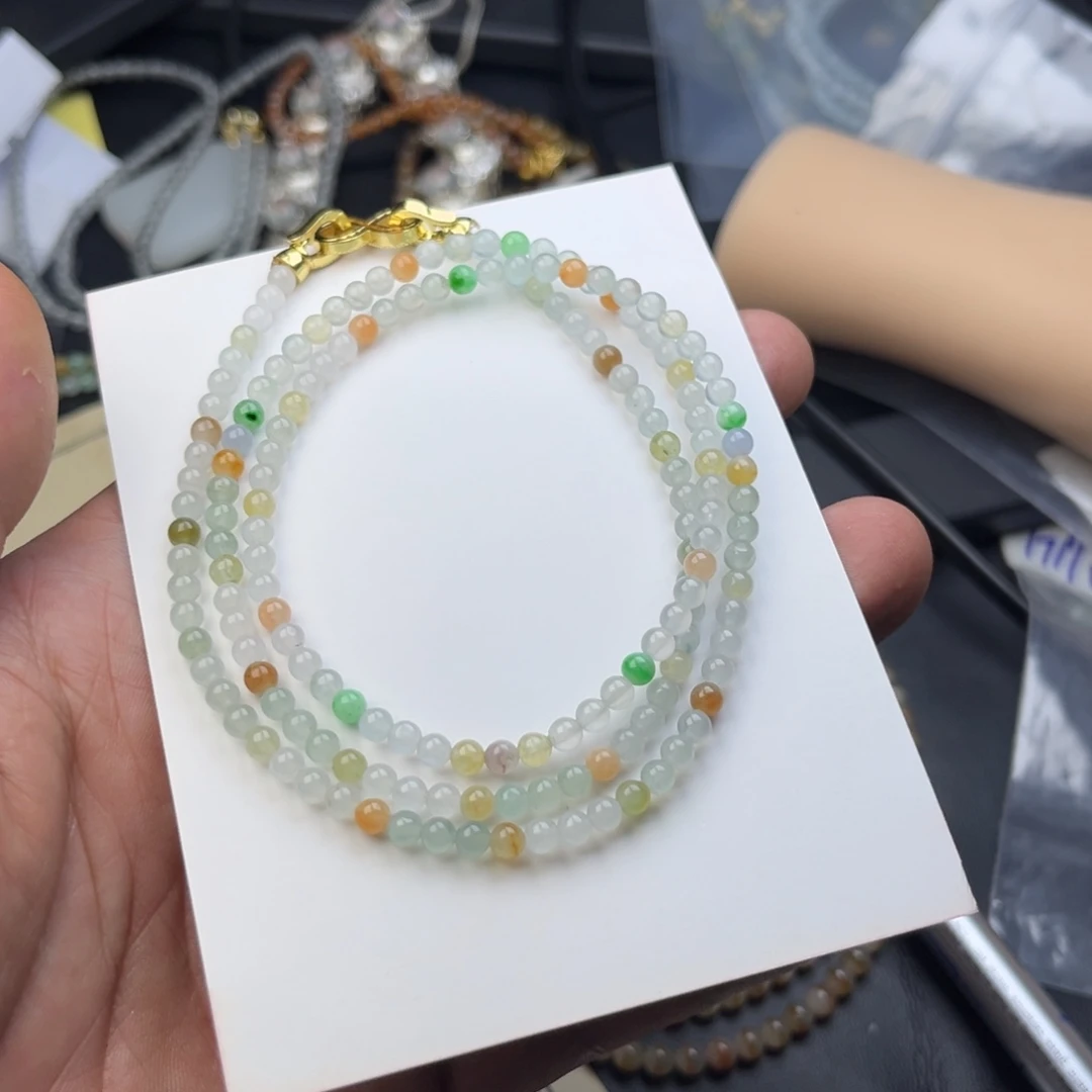 定制翡翠未镶嵌翡翠项链定制