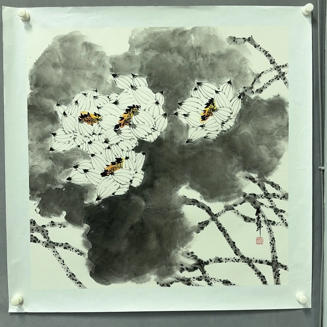 国画亲笔手绘放心去藏