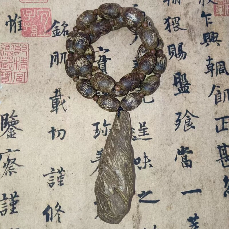 DLG123木质随型吊坠多圈手串