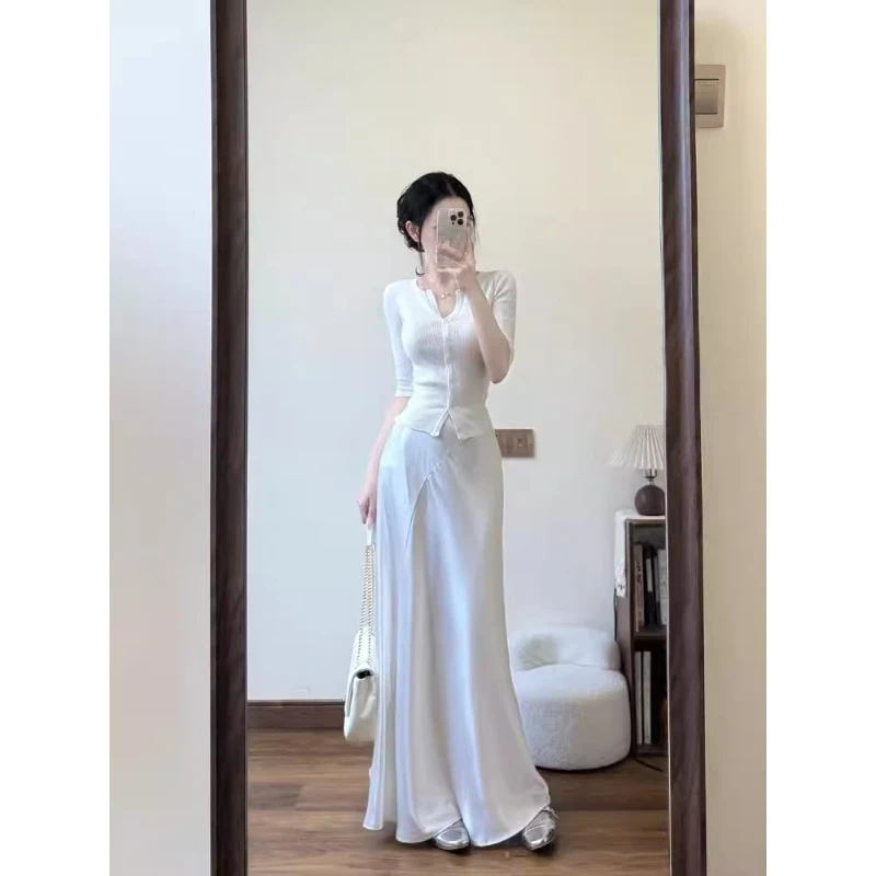 【老板专属3182】2025春夏新款轻熟姐姐风修身短款针织开衫