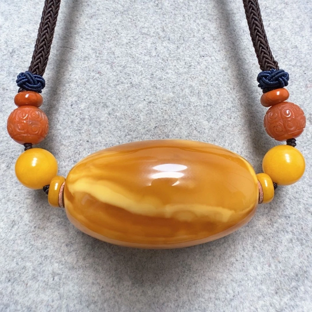 蜜蜡颈饰未镶嵌蜜蜡