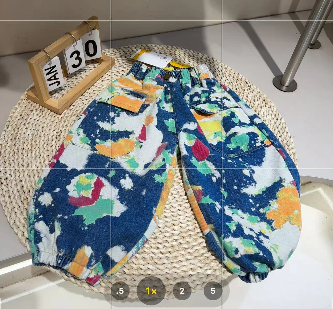 宝宝春款炸街帅气牛仔裤