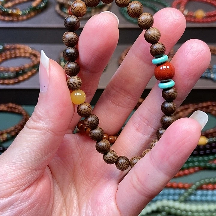 未镶嵌沉香手串0.6