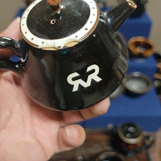 单***天然老黑釉斗笠盏