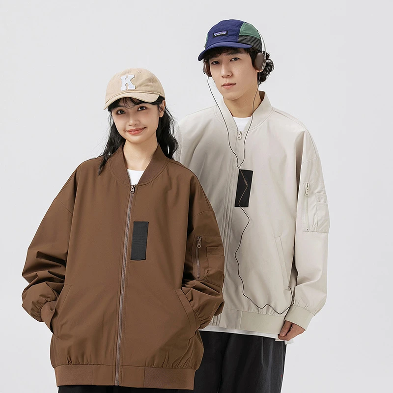 UZ   24AW时尚百搭外套宽松情侣春秋休闲夹克