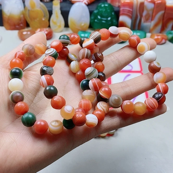 未镶嵌手链玛瑙/玉髓清*