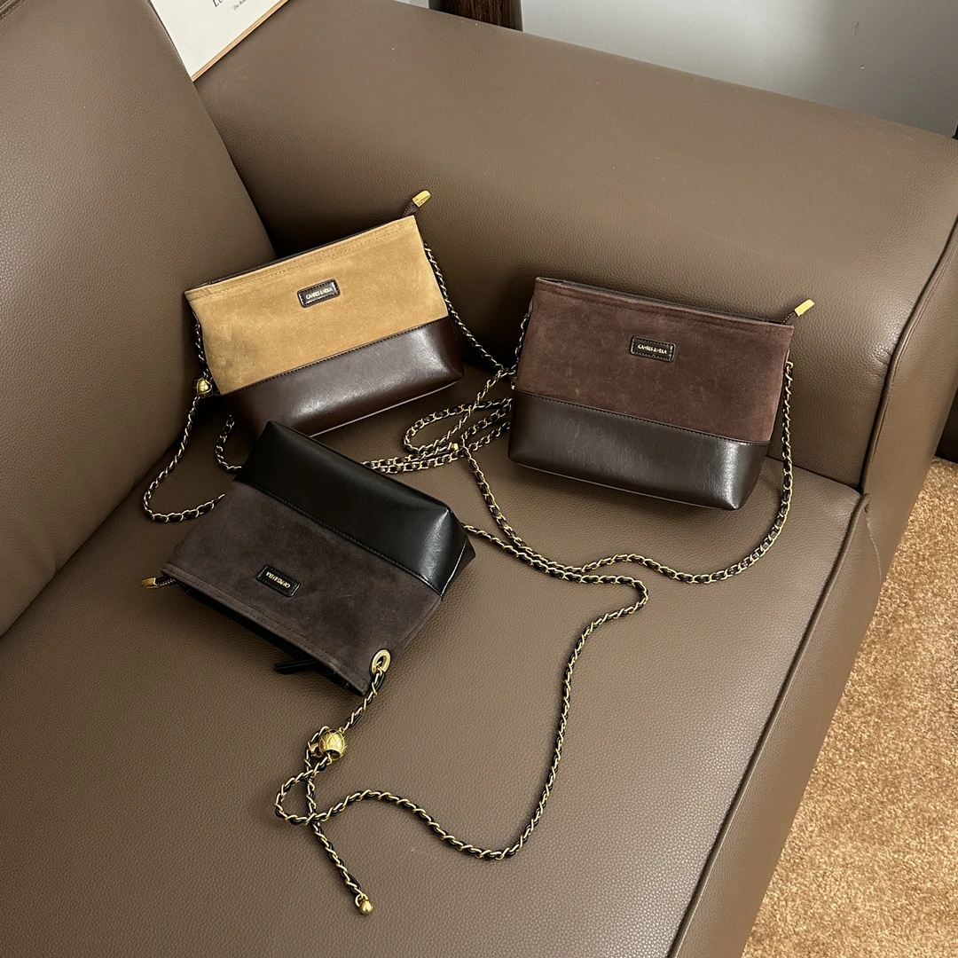 2025年早秋新款时尚百搭单肩斜挎链条包多隔层女包 DZ 10847