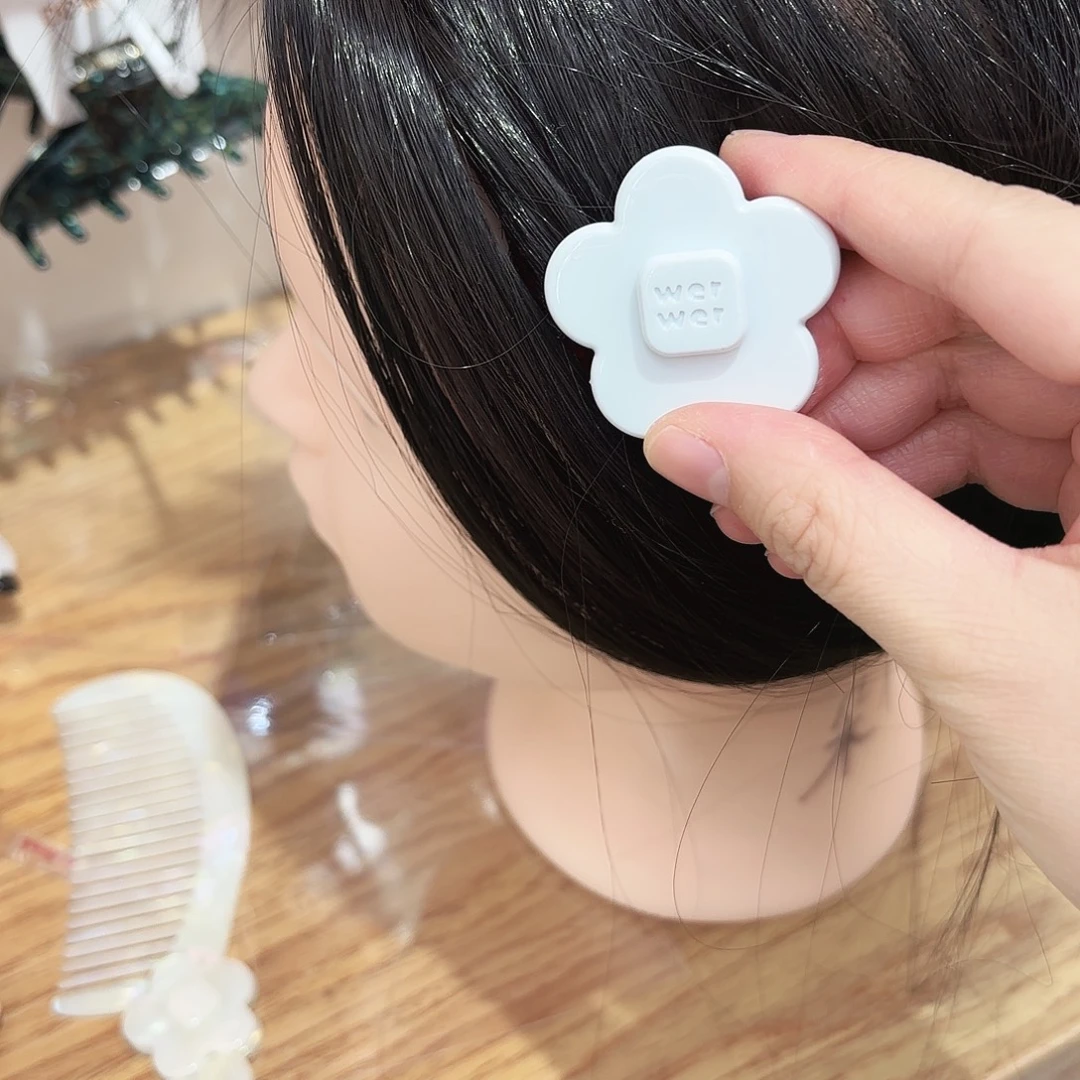 皮质铁合金小号花朵蓝色