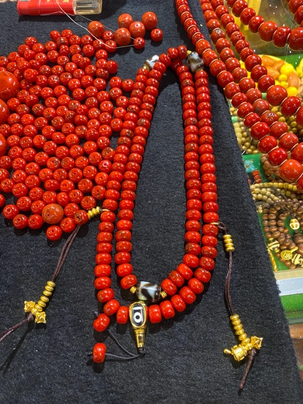 非金属亚克力手链 10尺寸 108颗项链手链两用