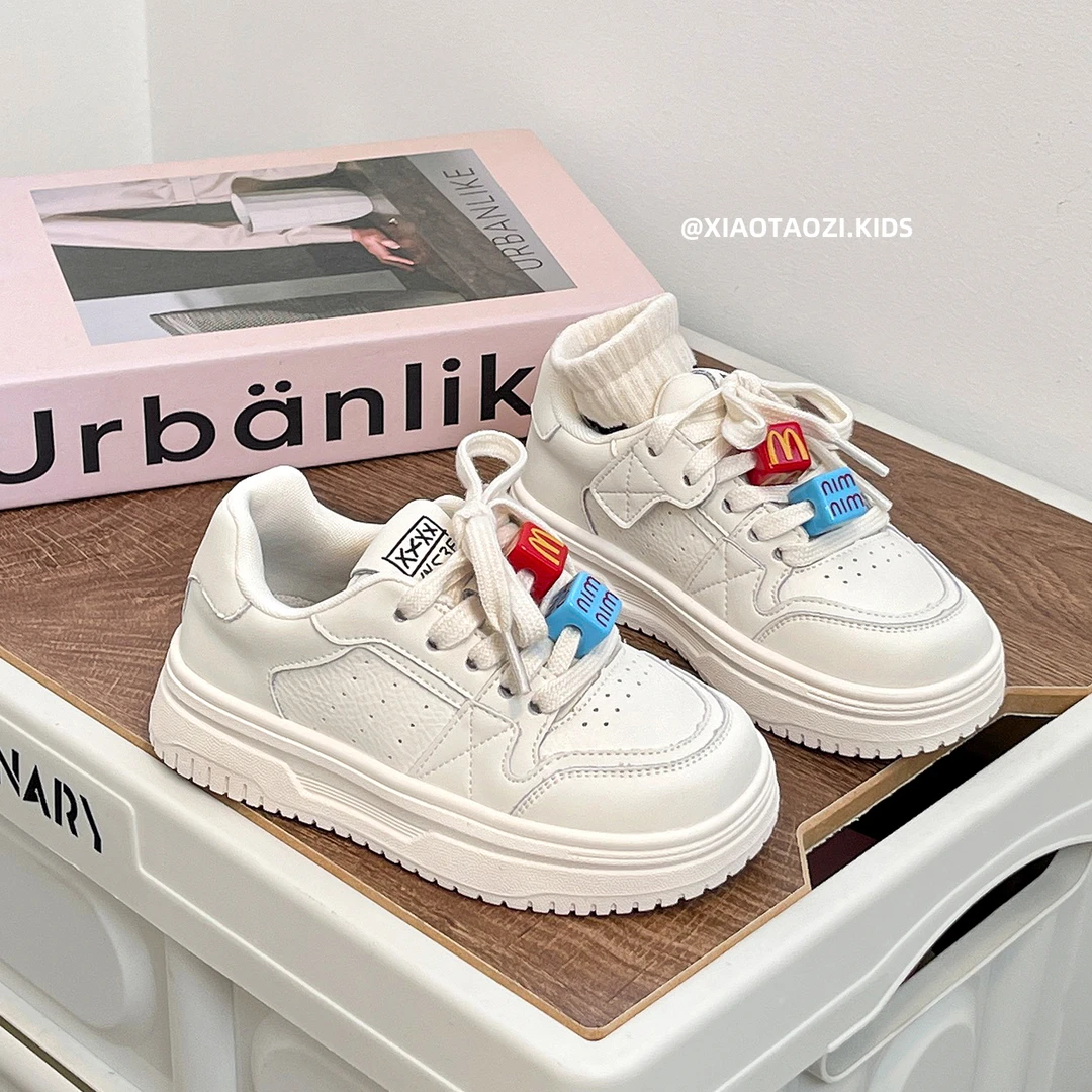 儿童板鞋2025春秋新款女童鞋子小白鞋软底休闲男童运动鞋透气学生