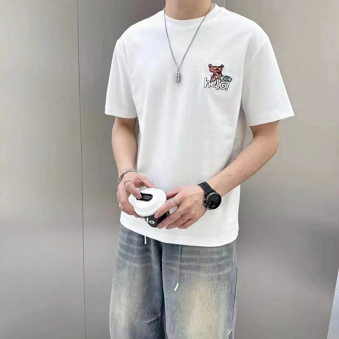 圆领情侣修身夏季潮流休闲短袖经典复刻宽松短袖男士T恤