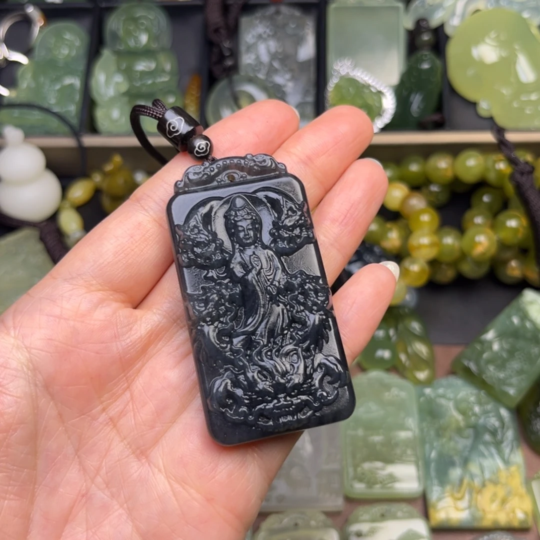 蛇纹石玉未镶嵌吊坠(不含链)