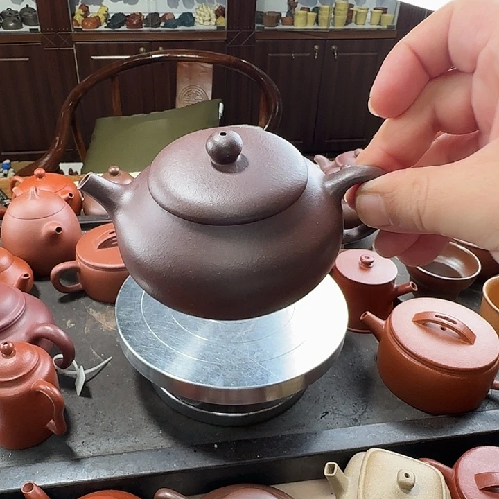 茶壶紫砂静乐紫泥