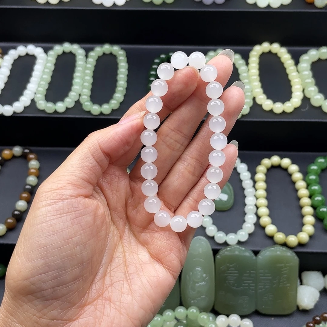 和田玉未镶嵌手链