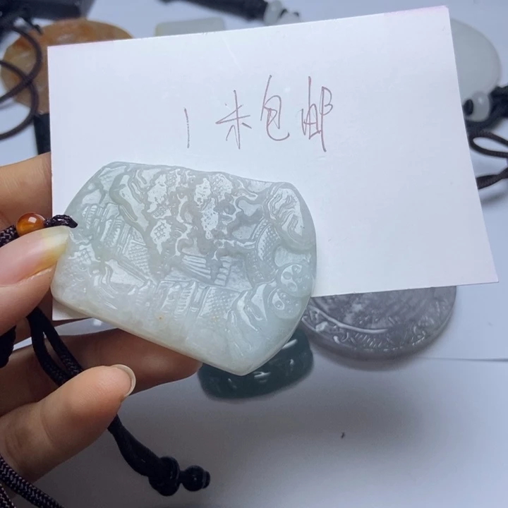 翡翠未镶嵌颈饰用****7翡翠