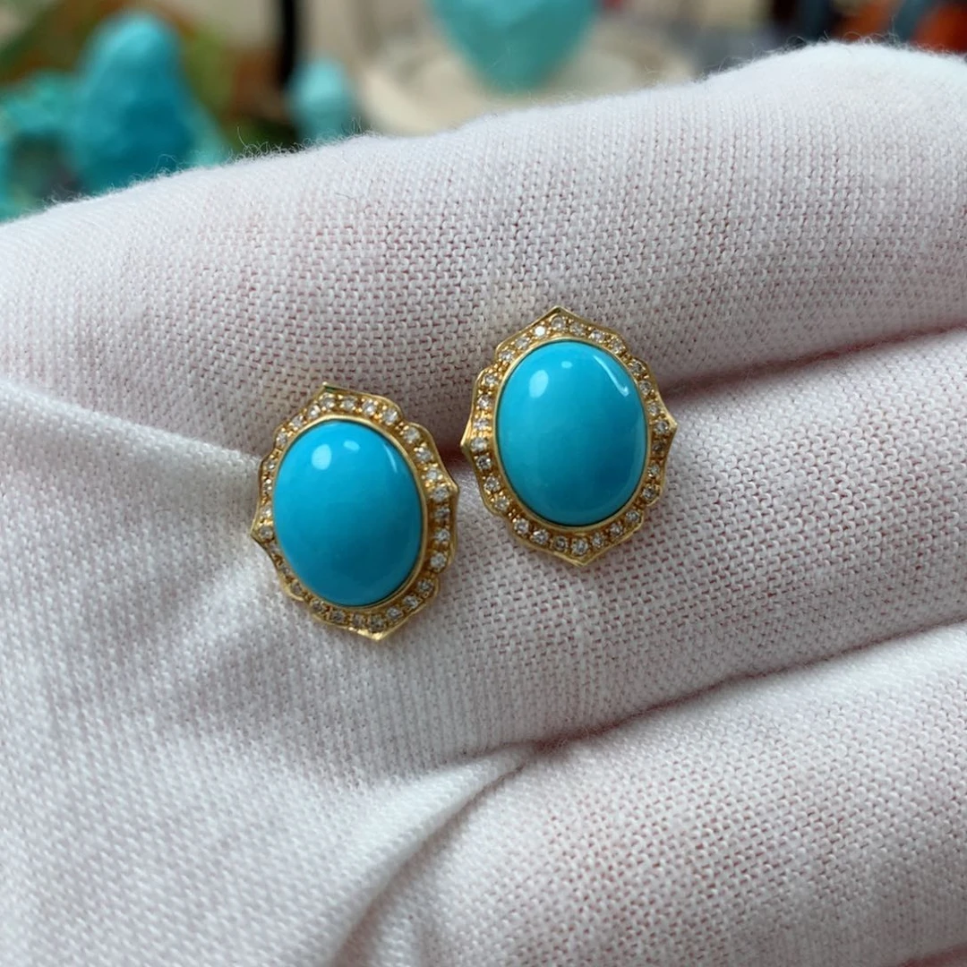 绿松石珠宝奇石未镶嵌