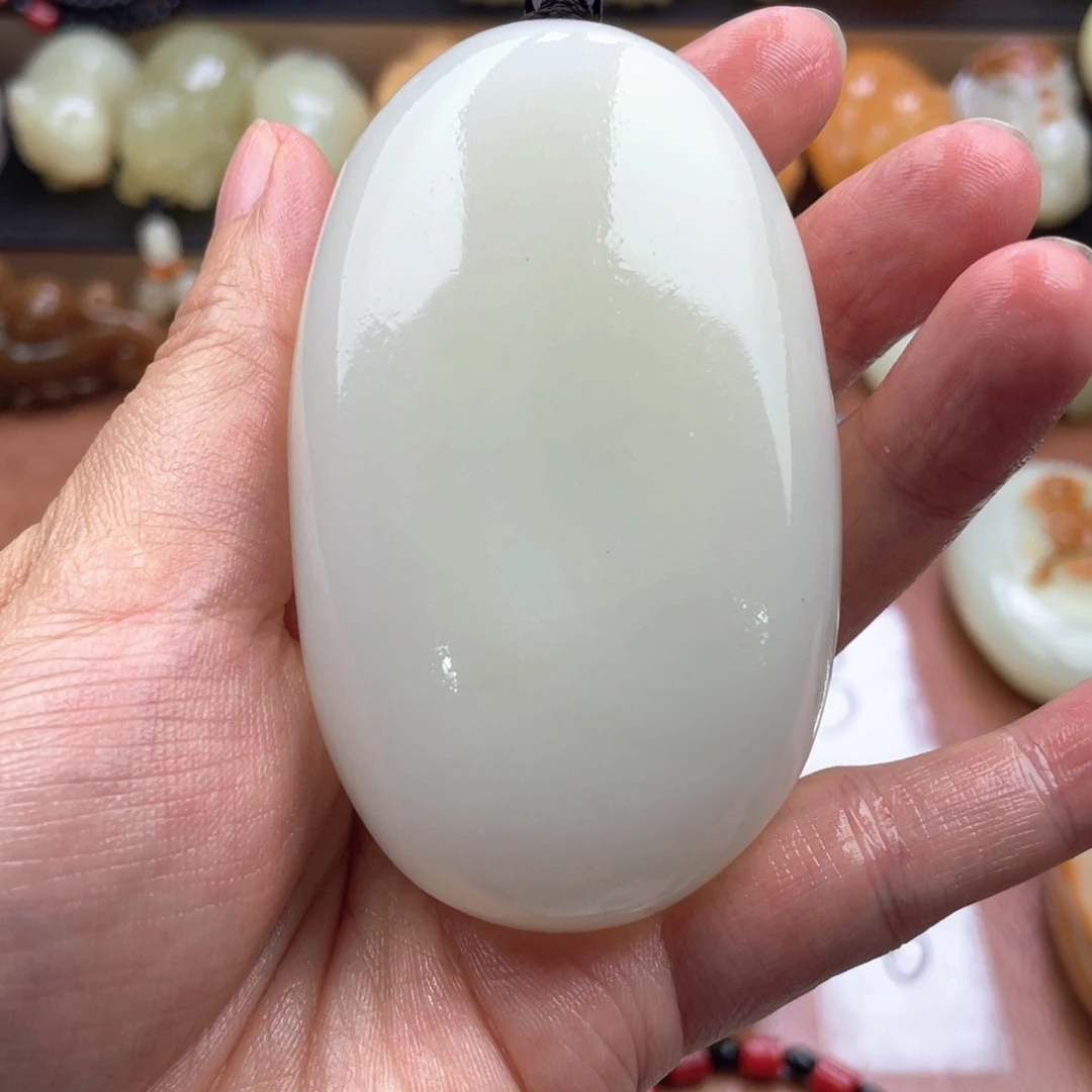*****石材天然古青石手把件