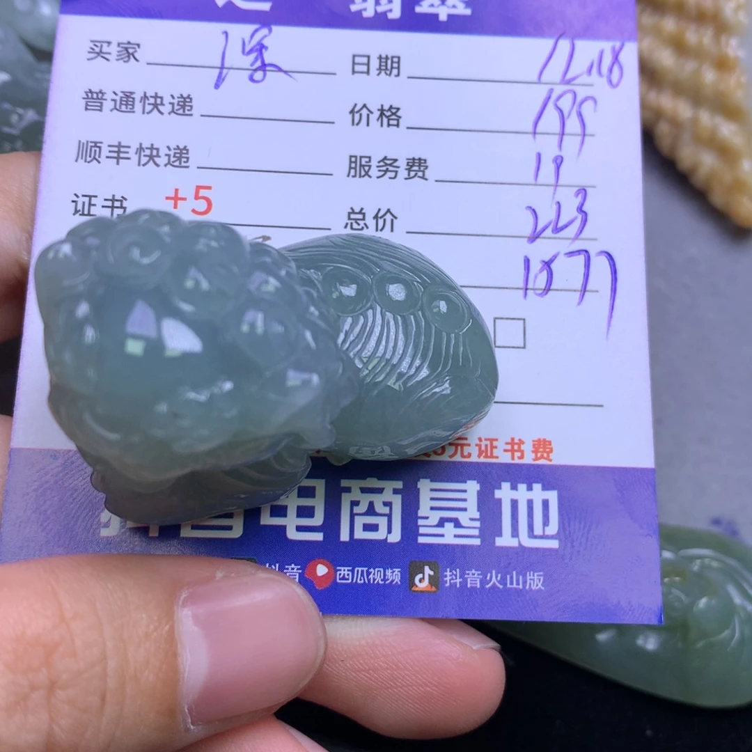 颈饰未镶嵌翡翠深**姐