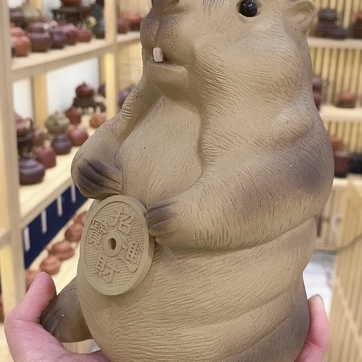 紫砂数钱土拨鼠紫砂